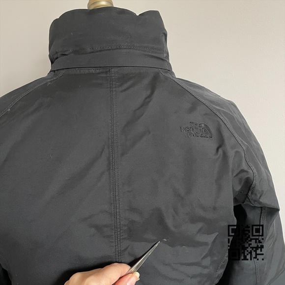 The North Face TNF Black 3/4 Mid Length Arctic Goose Down Winter Parka Coat - XS - Picture 10 of 12